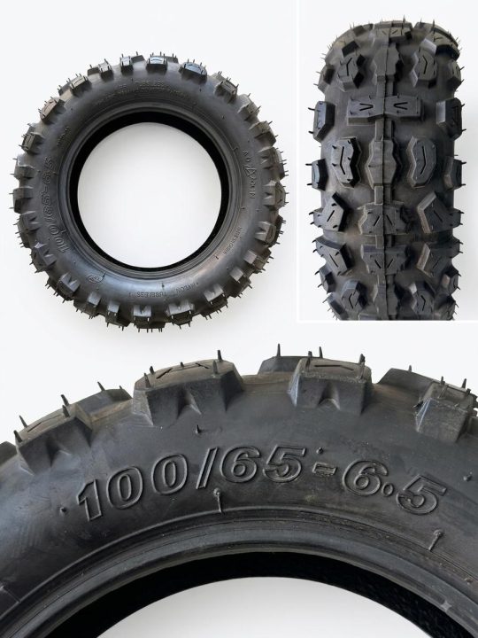 Pneu tubeless tout-terrain 100/65-6.5 — pièce détachée au Maroc