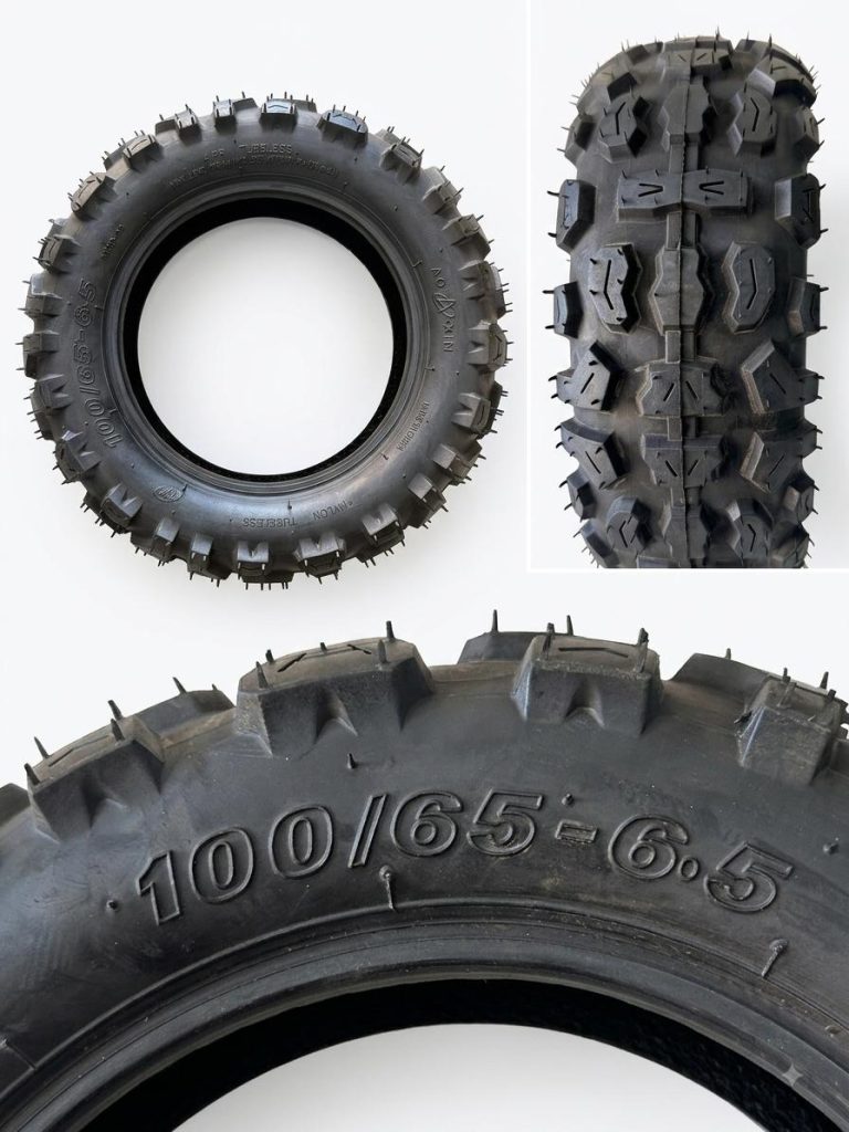 Pneu tubeless tout-terrain 100/65-6.5 — pièce détachée au Maroc