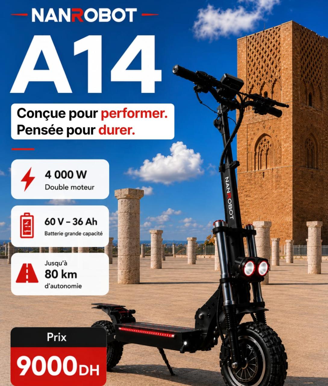 NANROBOT A14 Double Moteur — caractéristiques