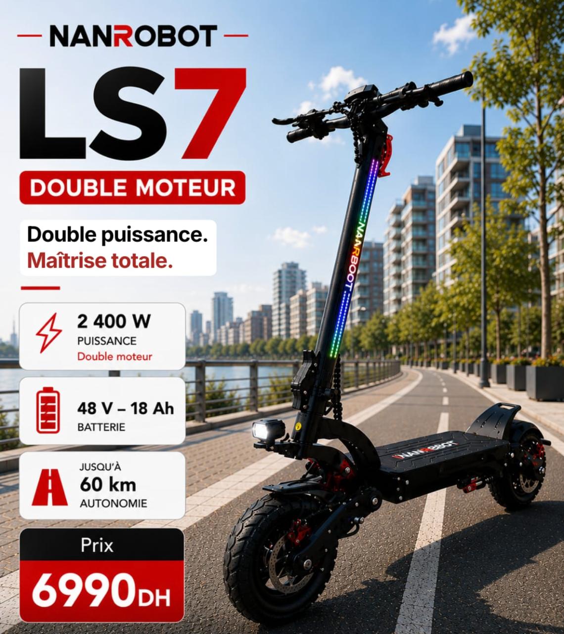 NANROBOT LS7 Double Moteur — caractéristiques
