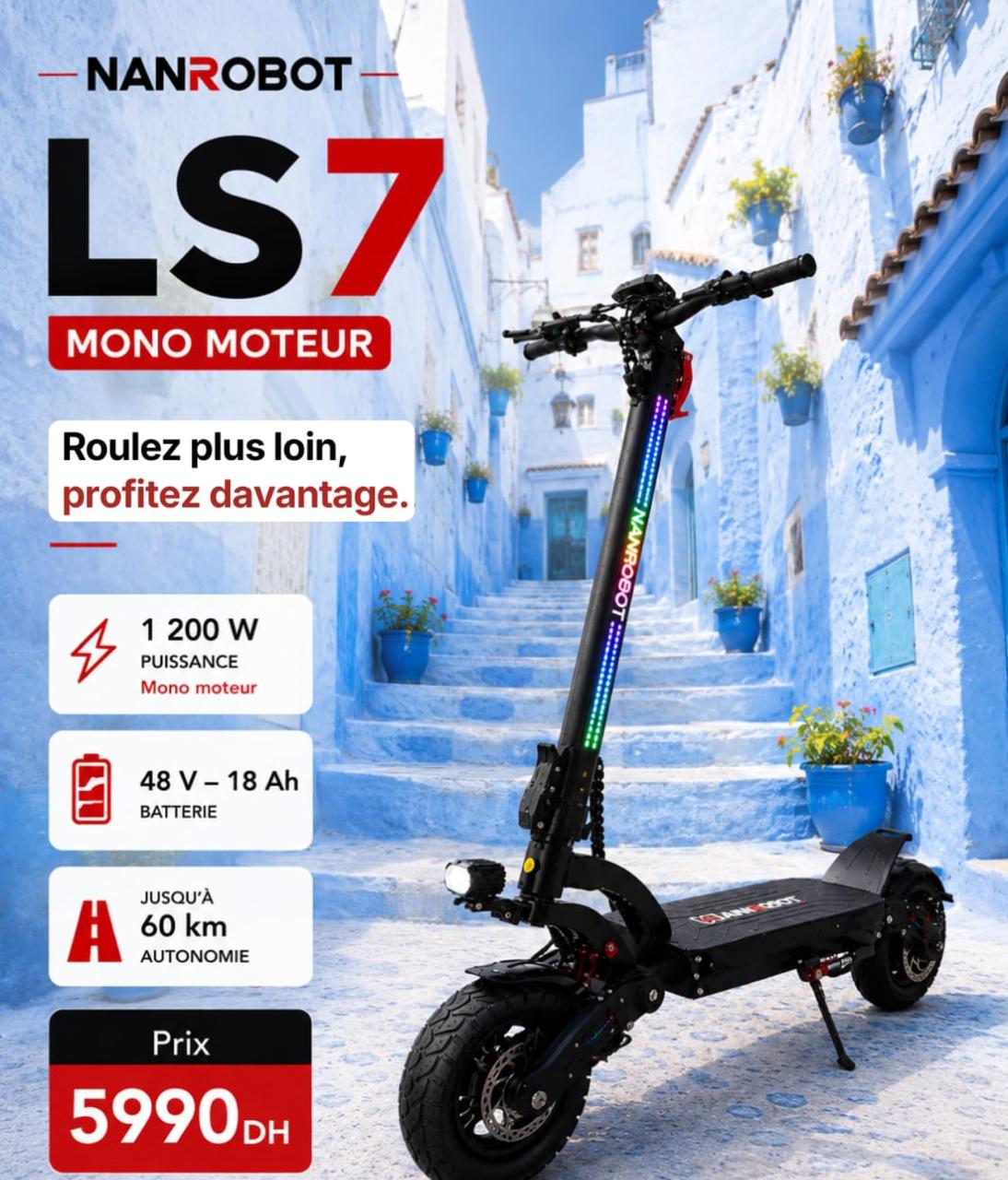 NANROBOT LS7 Mono Moteur — caractéristiques